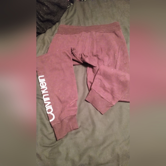 Calvin Klein Purple joggers sweatpants ladies women's size medium pockets - Picture 4 of 4